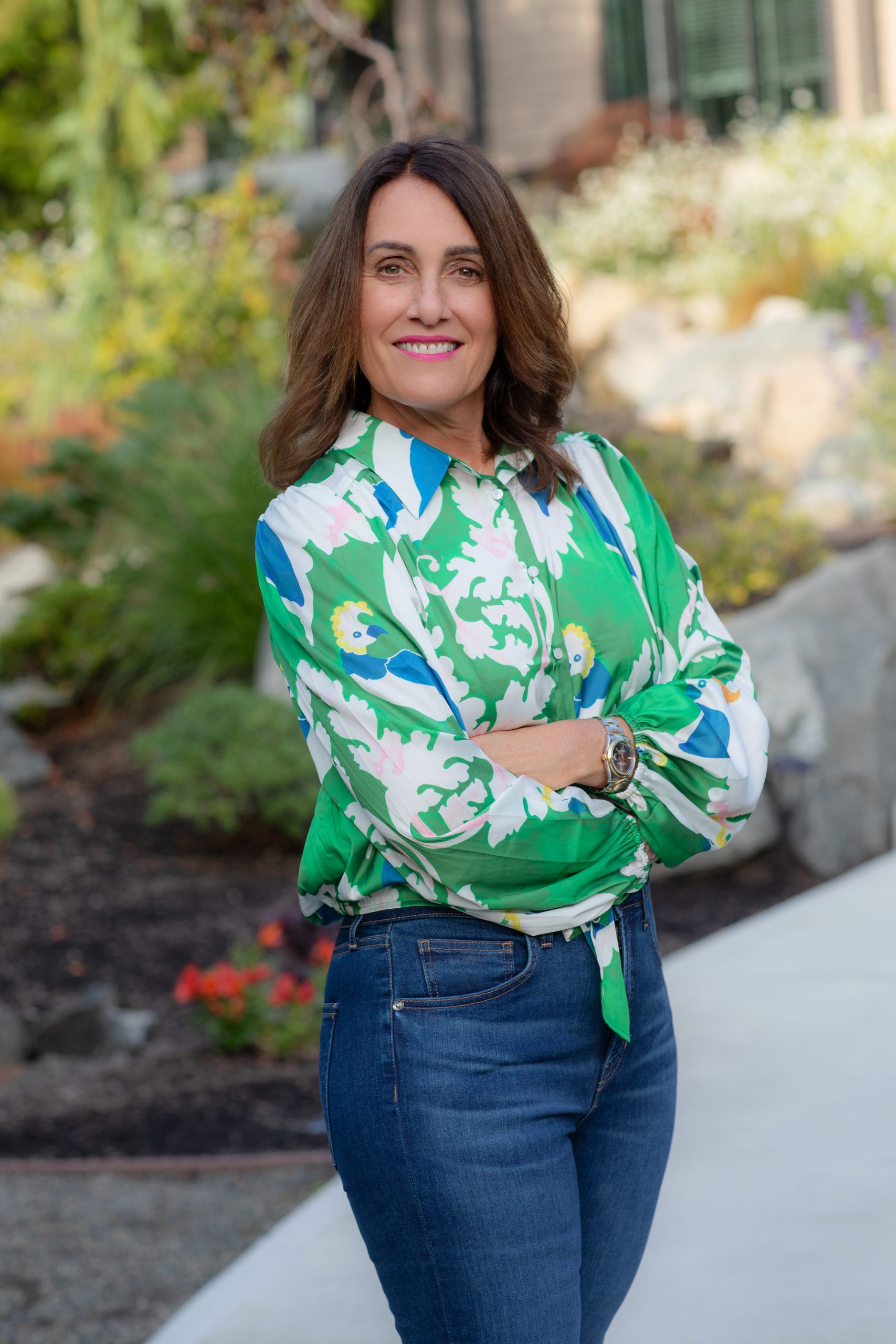Ellen McGinnis standing outdoors